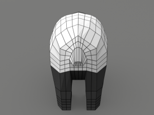 low poly cartoon panda Modèle 3D