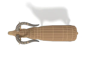 low poly cartoon impala antelope 3D Model