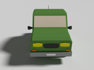 low poly cartoon car 3D Model