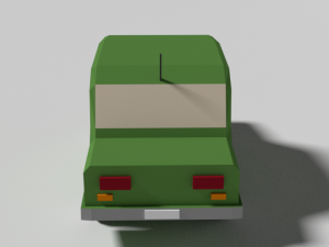 low poly cartoon car 3D Model