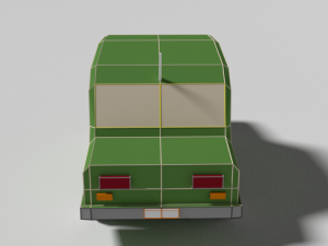 low poly cartoon car 3D Model