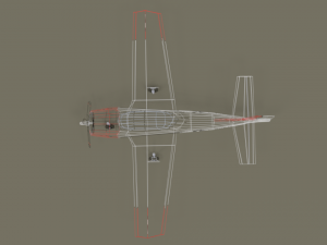 low poly t-28 trojan training airplane Model 3D