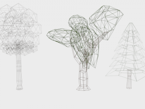low poly cartoon park assets pack 3D-Modell