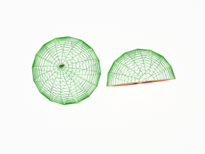 low poly cartoon watermelon 3D Model