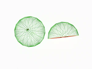 laag poly cartoon watermeloen 3D Model