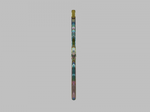 low poly butterfly silhouette decorative object 3D Model