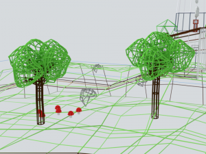 low poly cartoon lighthouse island scene Modelo 3D