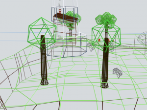 low poly cartoon lighthouse island scene Modelo 3D