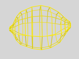 low poly cartoon lemon 3D Model