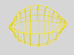 low poly cartoon lemon 3D Model