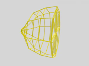 low poly cartoon lemon 3D Model