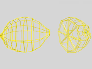 low poly cartoon lemon 3D Model