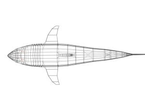 low poly cartoon shark 3D Model