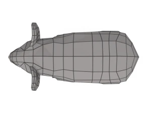 low poly cartoon koala 3D Model
