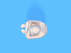 low poly kid sitting on the floor 3D Модель