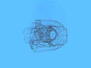 low poly kid sitting on the floor 3D Модель