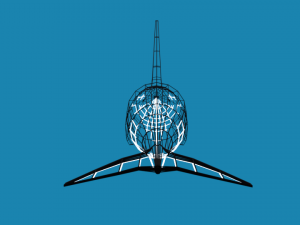 low poly caroon orca killer whale 3D Model