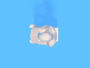 low poly kid reading a book 3D Model