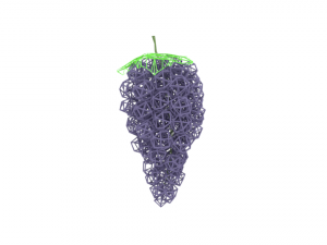 low poly cartoon grape 3D Model