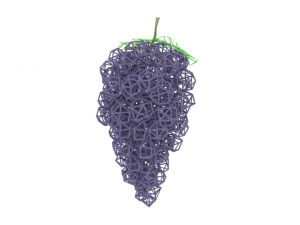 low poly cartoon grape 3D Model