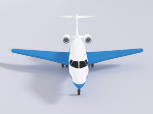 low poly pilatus pc-24 aiplane jet Modelo 3D