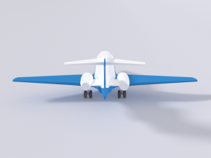 low poly pilatus pc-24 aiplane jet Modelo 3D