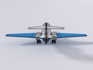 low poly pilatus pc-24 aiplane jet Modelo 3D