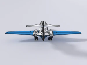 low poly pilatus pc-24 aiplane jet 3D Model