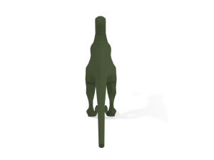 low poly cartoon velociraptor dinosaur Modèle 3D