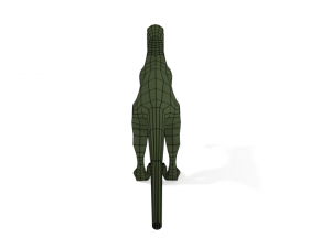 low poly cartoon velociraptor dinosaur Modèle 3D