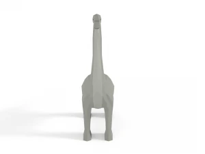 low poly cartoon brachiosaurus dinosaur 3D Model