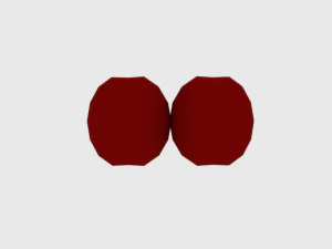 low poly cartoon cherry 3D Model