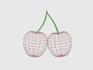 low poly cartoon cherry 3Dモデル