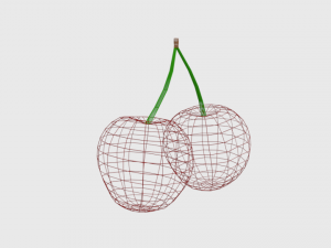 low poly cartoon cherry 3Dモデル