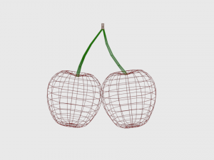 low poly cartoon cherry 3Dモデル
