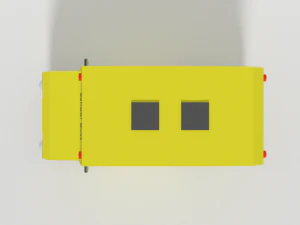low poly cartoon schoolbuss 3D Model