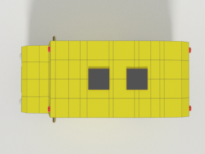 low poly cartoon schoolbuss 3D Модель