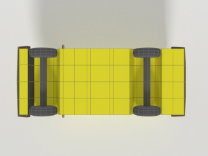 low poly cartoon schoolbuss 3D Модель