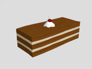 laag poly cartoon fluitje van een cent 3D Model