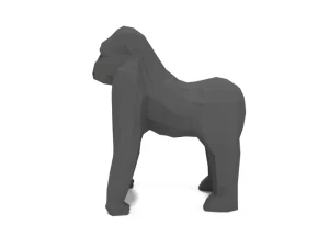 low poly cartoon gorilla 3D Model