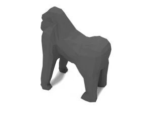 low poly cartoon gorilla 3D Model