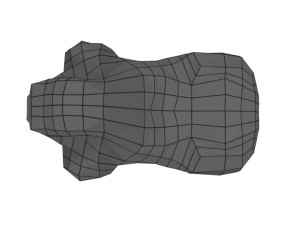 low poly cartoon gorilla 3D Model