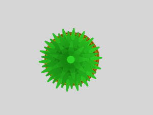 low poly cartoon pineapple Model 3D