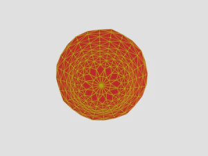low poly cartoon strawberry 3D Model