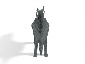 low poly cartoon stegosaurus dinosaur Modello 3D