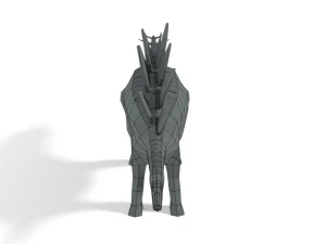 low poly cartoon stegosaurus dinosaur 3D Model