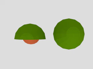 low poly cartoon avocado 3D Model