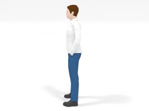low poly casual man Modelo 3D
