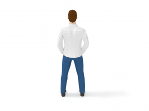 low poly casual man Modelo 3D