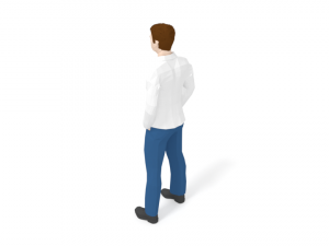 low poly casual man Modelo 3D